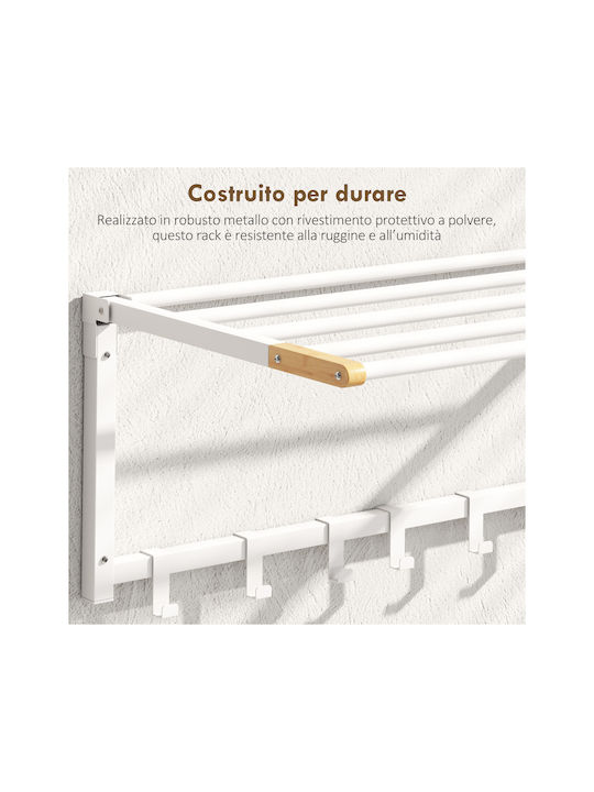 HomCom cu șuruburi ​60x32.5cm Alb