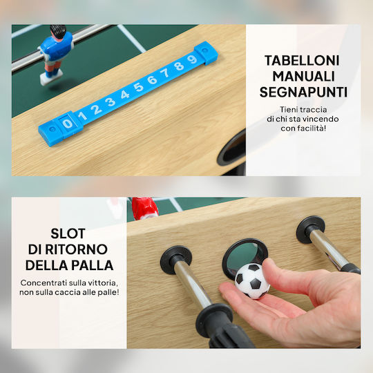 Sportnow Masa de fotbal Lemn Rabatabilă L0.8 x L0.8cm.