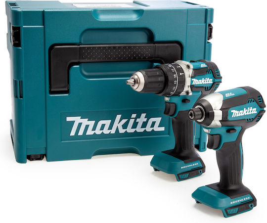 Makita DLX2180ZJ Сет Ударна бормашина & Ударна отвертка 18V с батерии и куфар
