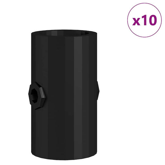 Σταματητές Ποδοσφαιρικής Τράπεζας 10 Pcs Μαύρο Pp