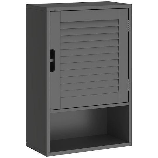 HomCom Ντουλάπι Μπάνιου 40x20x60cm Μαύρο