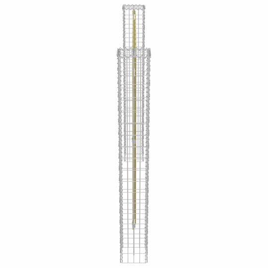 vidaXL Stâlp de gard de Grădină din Metal 20x20x190buc 2buc Silver