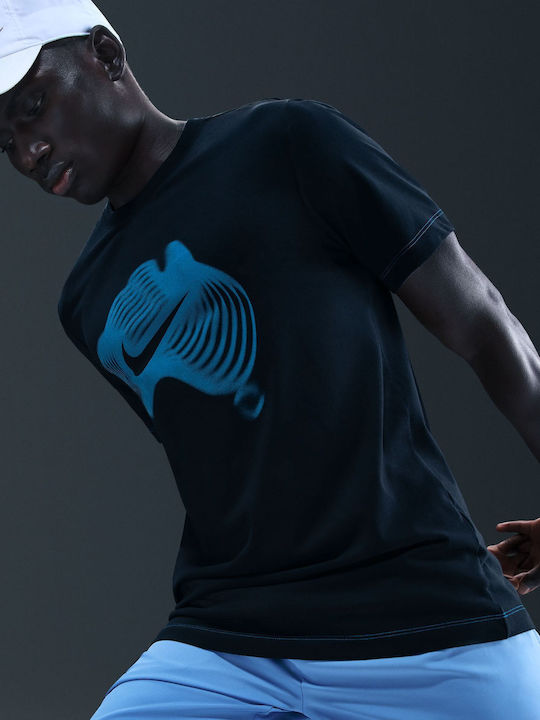 Nike Dri-fit IH2087-475 Ανδρική Μπλούζα Μπλε