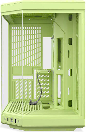 HYTE Y70 Геймърско Midi Tower Компютърна Кутия с Страничен Прозорец Matcha Milk