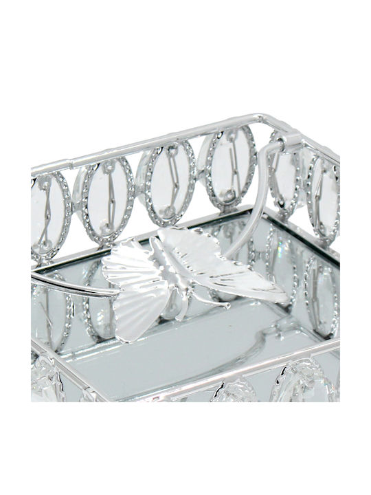 Keskor Serviettenhalter Silber 18x18x5.5cm 43206