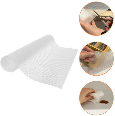 Suprafață Antiderapantă Pentru Dulapuri Și Sertare De Bucătărie Albă 500x50 Cm Ruhhy