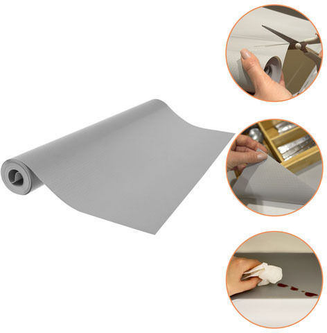 Suprafață Antiderapantă Pentru Dulapuri Și Sertare De Bucătărie Gri 500x50 Cm Ruhhy
