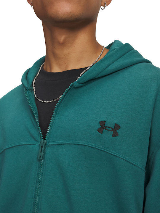 Sweatshirt with Hood Petrol Blue