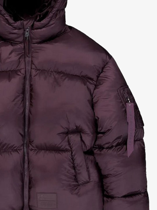 Winter Jacket Puffer Purple