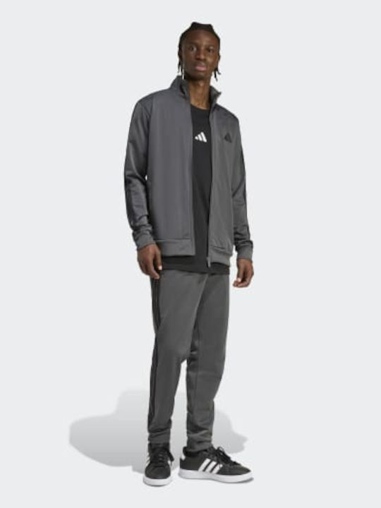 Tracksuit Glossy with Elastic Grey