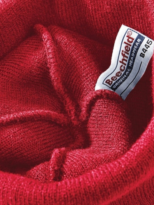 Stranger Things Beanie Unisex Beanie mit Rippstrick in Fuchsie Farbe