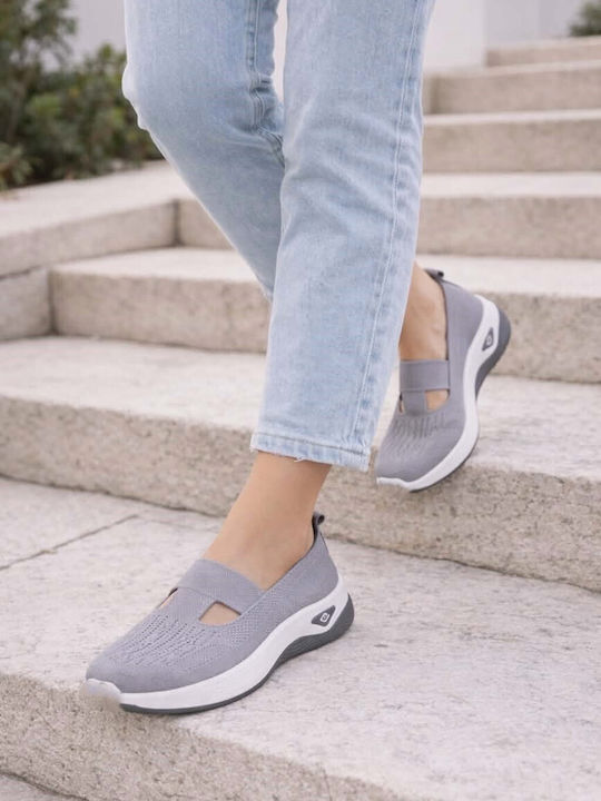 Дамски Loafers в Сив Цвят
