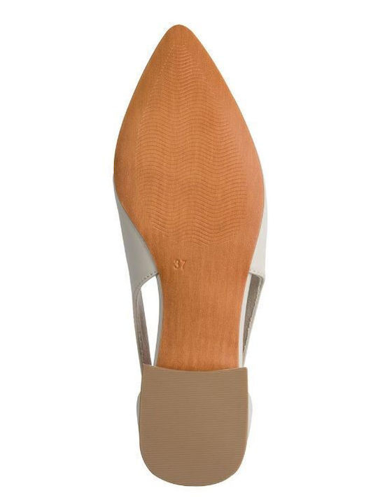 Women's Moccasins in Beige Color