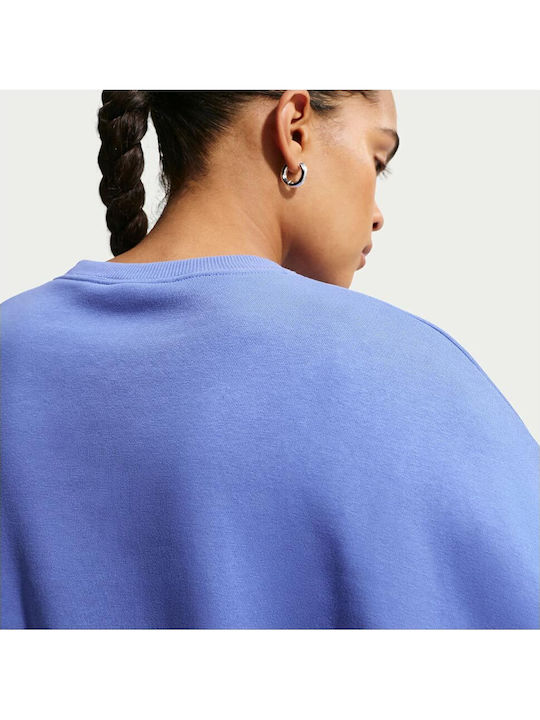 Sportswear Phoenix Μακρύ Γυναικείο Φούτερ Μπλε