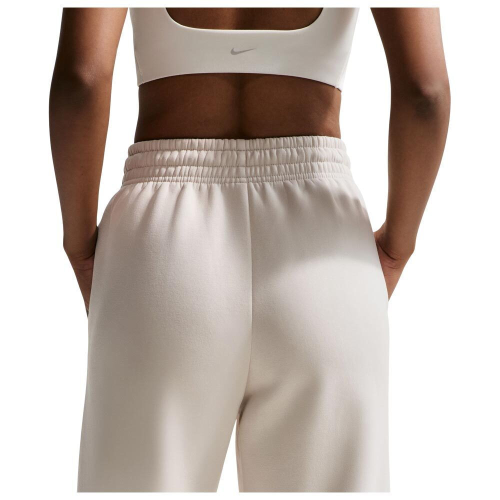 Nike Sportswear Phoenix Pantaloni de Trening Larg Fleece Ecru
