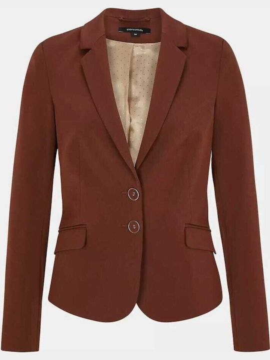 Comma Blazer pentru femei Sacou Burgundy