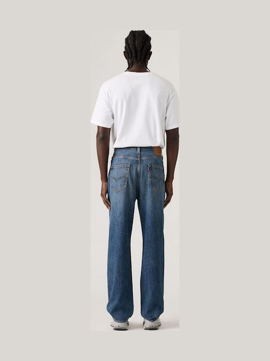 568 Men's Jeans Pants with Loose Straight Fit Blue