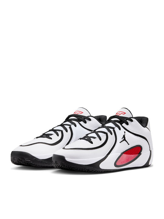 Tatum 4 Basketball Shoes White / University Red / Black