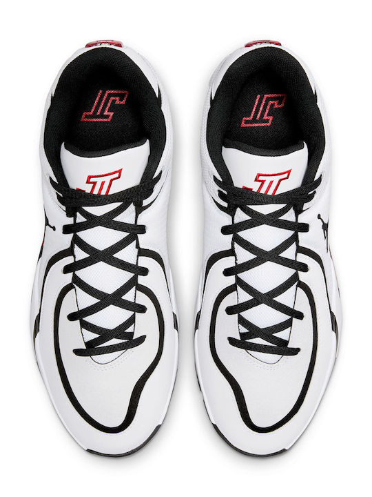 Tatum 4 Basketball Shoes White / University Red / Black