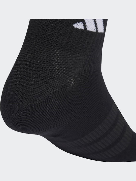 adidas Essentials Αθλητικές Κάλτσες Μαύρες 3 Ζεύγη