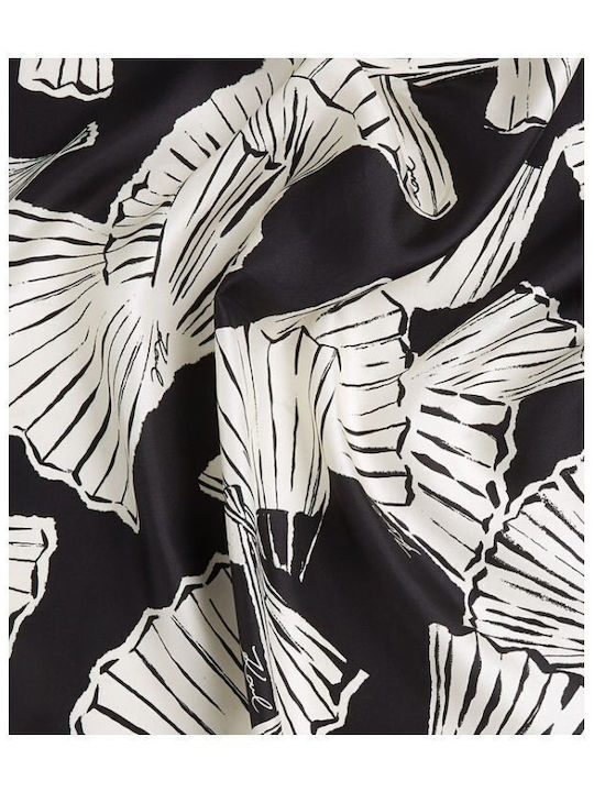 Karl Lagerfeld Women's Silk Multicolour Shawl