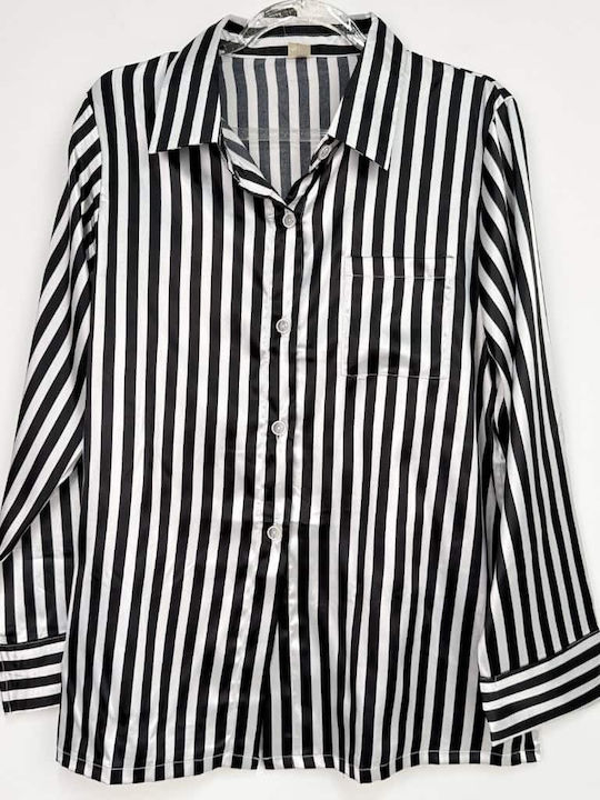 Cootaiya Summer Women's Pyjama Set Black and white
