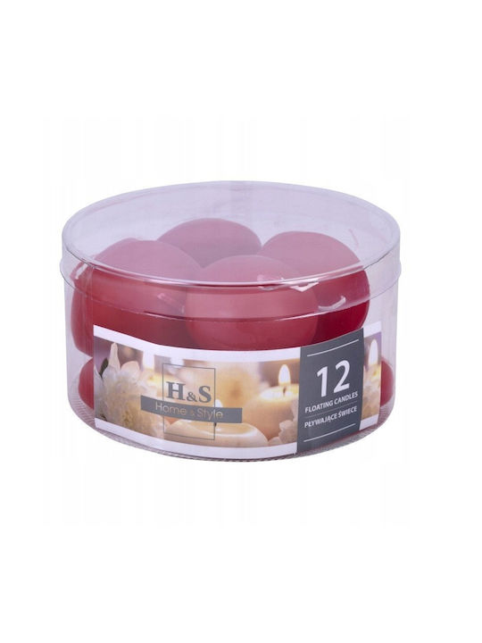 Microlink Lumânare Decorativă Roșu 12buc