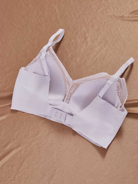 Celestino Damen Bralette Spitze Lila Hell