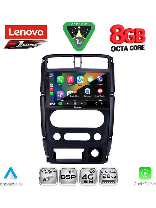 Lenovo Car Audio System for Suzuki Jimny 2007-2017 (Bluetooth/USB/WiFi/GPS/Apple-Carplay/Android-Auto) with Touch Screen 9"