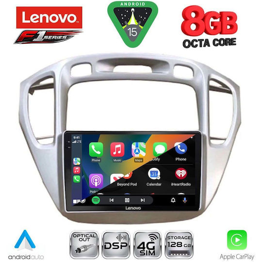 Lenovo Ηχοσύστημα Αυτοκινήτου για Toyota Highlander 2002-2009 (Bluetooth/USB/WiFi/GPS/Apple-Carplay/Android-Auto) με Οθόνη Αφής 9"