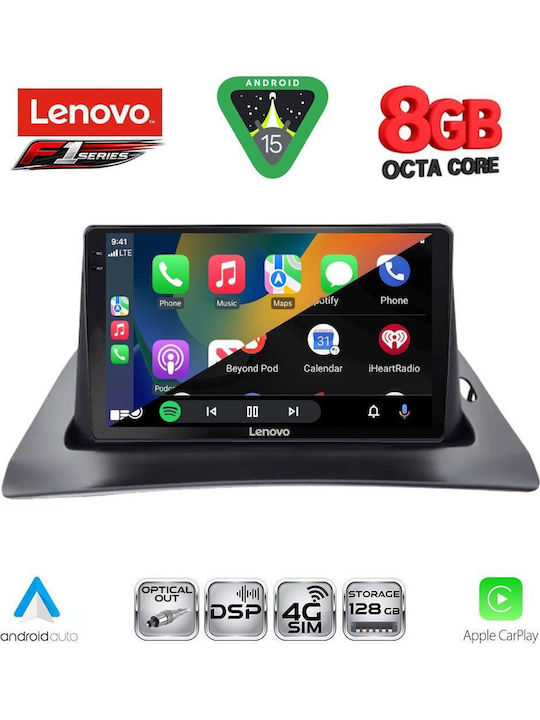 Lenovo Car Audio System for Renault Kangoo 2010 (Bluetooth/USB/WiFi/GPS/Apple-Carplay/Android-Auto) with Touch Screen 9"