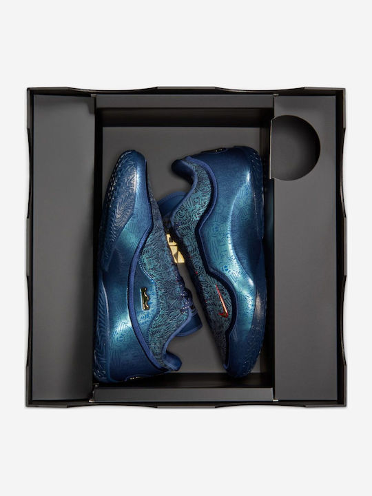LeBron 23 Low Basketball Shoes Midnight Navy / Metallic Gold / University Red