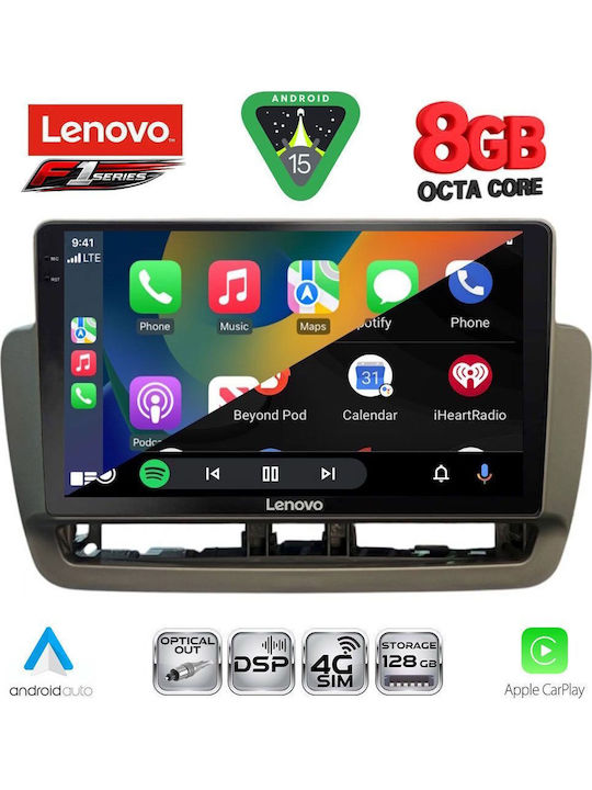 Lenovo Car Audio System for Seat Ibiza 2012-2015 (Bluetooth/USB/WiFi/GPS/Apple-Carplay/Android-Auto) with Touch Screen 9"