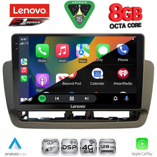 Lenovo Car Audio System for Seat Ibiza 2012-2015 (Bluetooth/USB/WiFi/GPS/Apple-Carplay/Android-Auto) with Touch Screen 9"