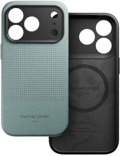 Native Union 360 Full Cover Silicone / Leather Green (iPhone 17 Pro Max)