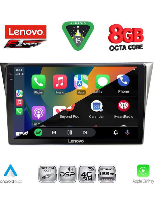 Lenovo Car Audio System for Subaru Impreza 2002-2008 (Bluetooth/USB/WiFi/GPS/Apple-Carplay/Android-Auto) with Touch Screen 9"