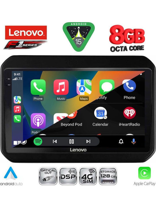 Lenovo Car Audio System for Suzuki Ignis 2016 (Bluetooth/USB/WiFi/GPS/Apple-Carplay/Android-Auto) with Touch Screen 9"