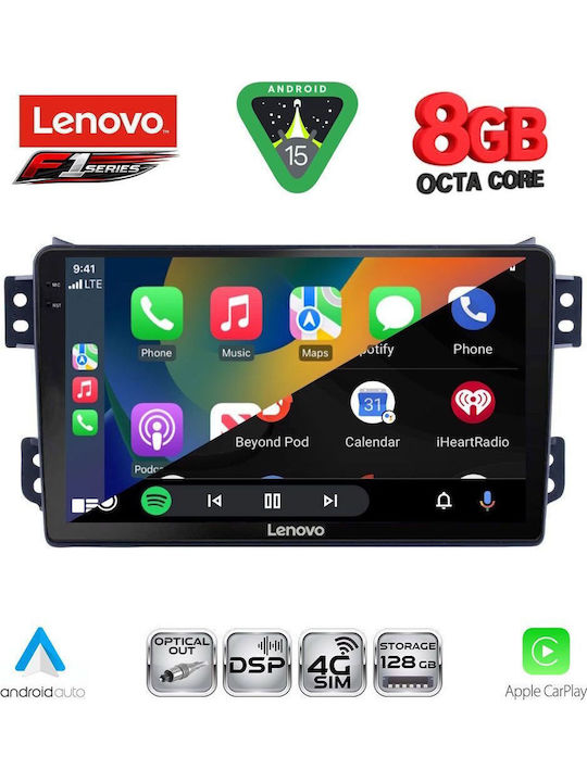 Lenovo Car Audio System for Opel Agila Suzuki Splash 2008-2018 (Bluetooth/USB/WiFi/GPS/Apple-Carplay/Android-Auto) with Touch Screen 9"