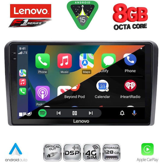 Lenovo Car Audio System for Suzuki Vitara 2000-2005 (Bluetooth/USB/WiFi/GPS/Apple-Carplay/Android-Auto) with Touch Screen 9"