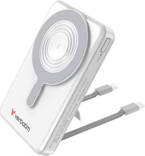 Verbatim Charge ‘n’ Go Power Bank 10000mAh 22.5W Power Delivery / Quick Charge 3.0 Silver
