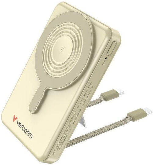 Verbatim Charge ‘n’ Go Power Bank 10000mAh 22.5W Power Delivery / Quick Charge 3.0 Χρυσό