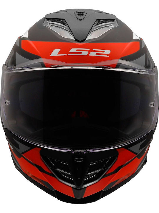 LS2 FF818 Storm III Komai Black/Red Мотоциклетна каска Full Face ECE 22.06 1600гр с Sunvisor