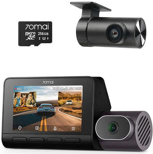 70Mai T800 Set Camera DVR Auto 4K cu Ecran 3" pentru Parbriz cu Autocolant & Camera de Marsarier