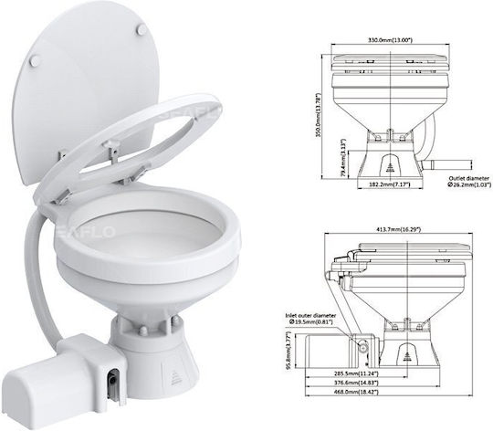 Electric Toilet 12v
