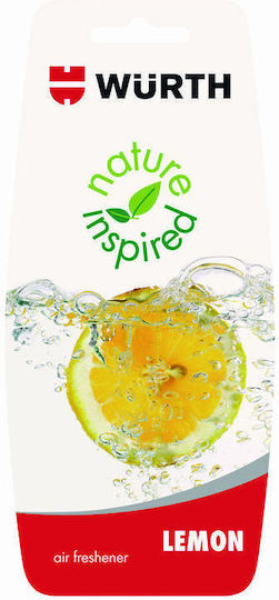 Wurth Car Air Freshener Tab Pendand Nature Inspired Lemon