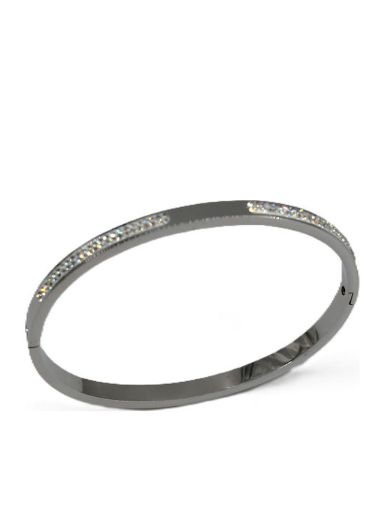 Elegant Women's Bracelet made of Steel with Zircon