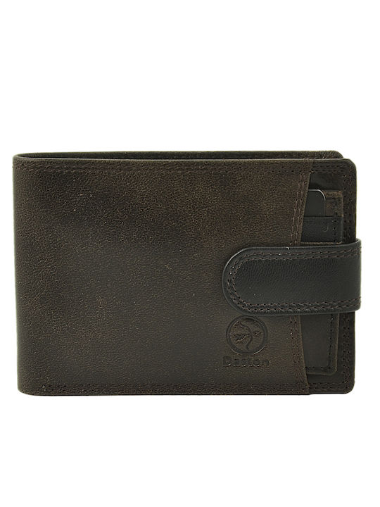 Leather Men's Wallet Classic with RFID Gray