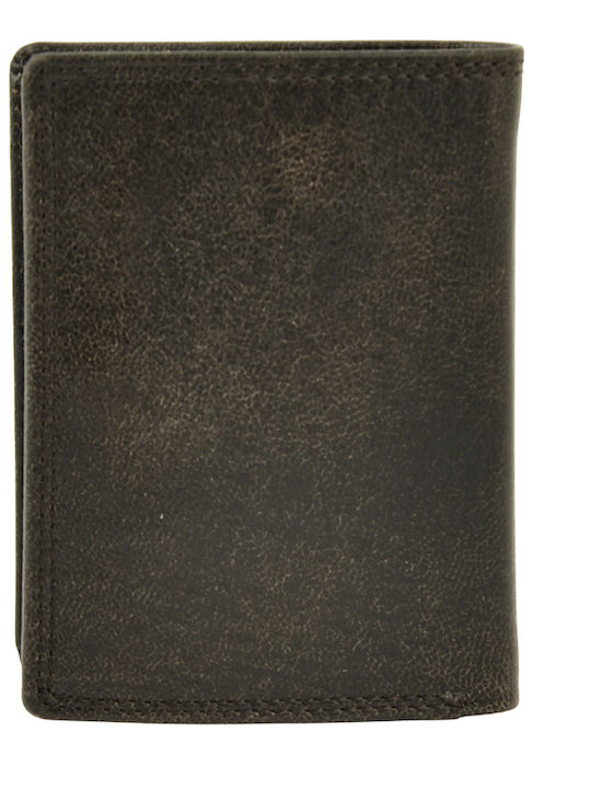 Leather Men's Wallet Classic with RFID Gray