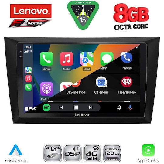 Lenovo Car Audio System for Volkswagen Golf 2009-2012 (Bluetooth/USB/WiFi/GPS/Apple-Carplay/Android-Auto) with Touch Screen 9"