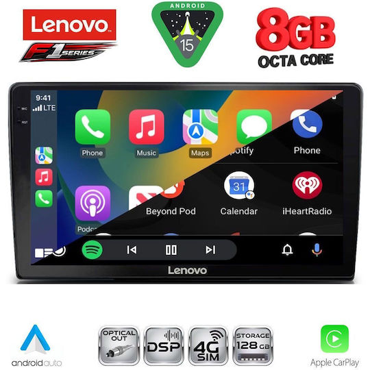 Lenovo Car Audio System for Toyota Land Cruiser 1998-2003 (Bluetooth/USB/WiFi/GPS/Apple-Carplay/Android-Auto) with Touch Screen 9"